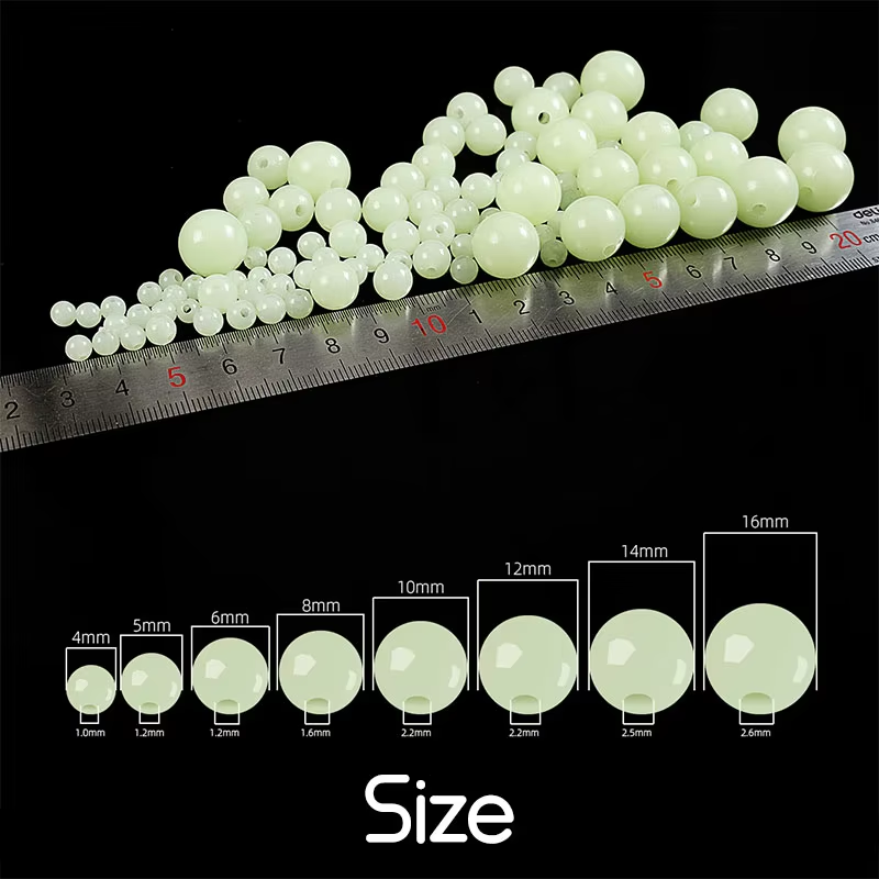 Night Float Fishing - 100pcs/bag Luminous Beads 4mm 5mm 6mm