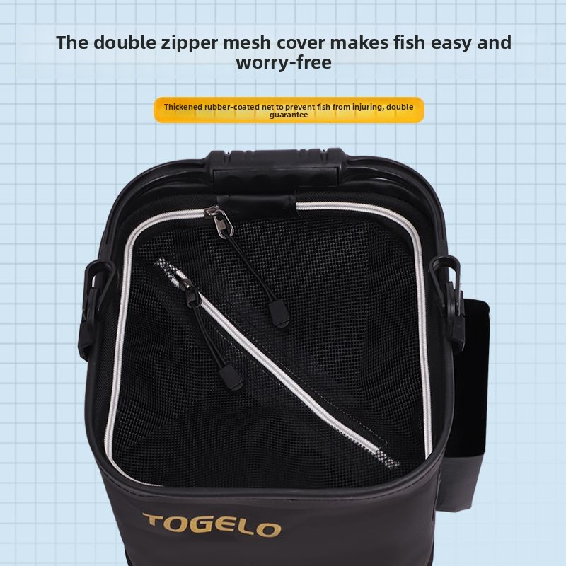 Fish bucket New folding fishin - огляд і ціна Fishing Equipment Us