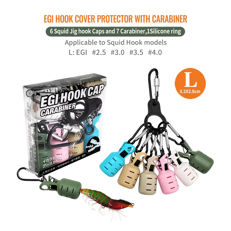 6pcs Colorful Squid Jig Hook C - огляд і ціна Fishing Equipment Hook