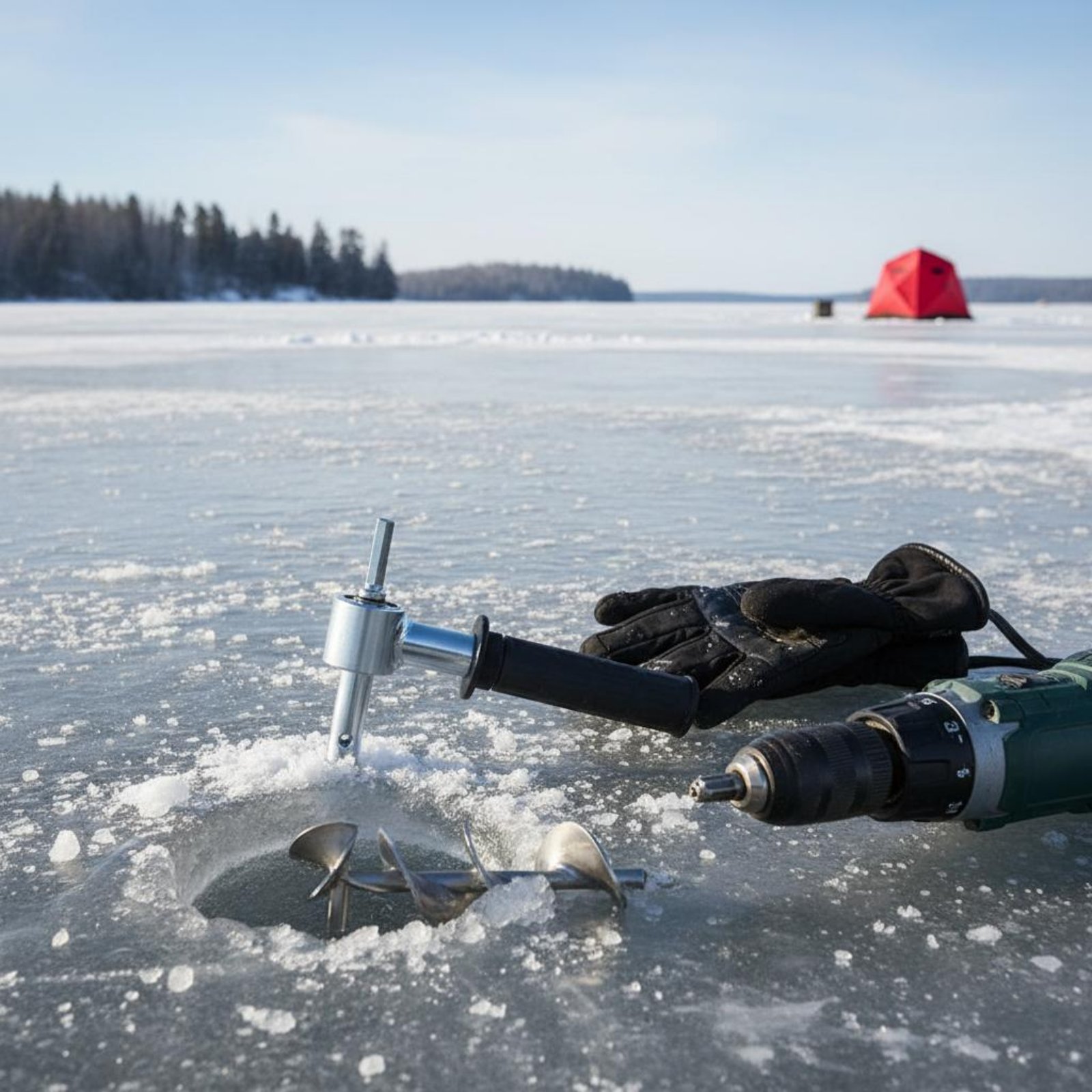Ice Auger Drill Adapter Sturdy - огляд і ціна Fishing Equipment Us