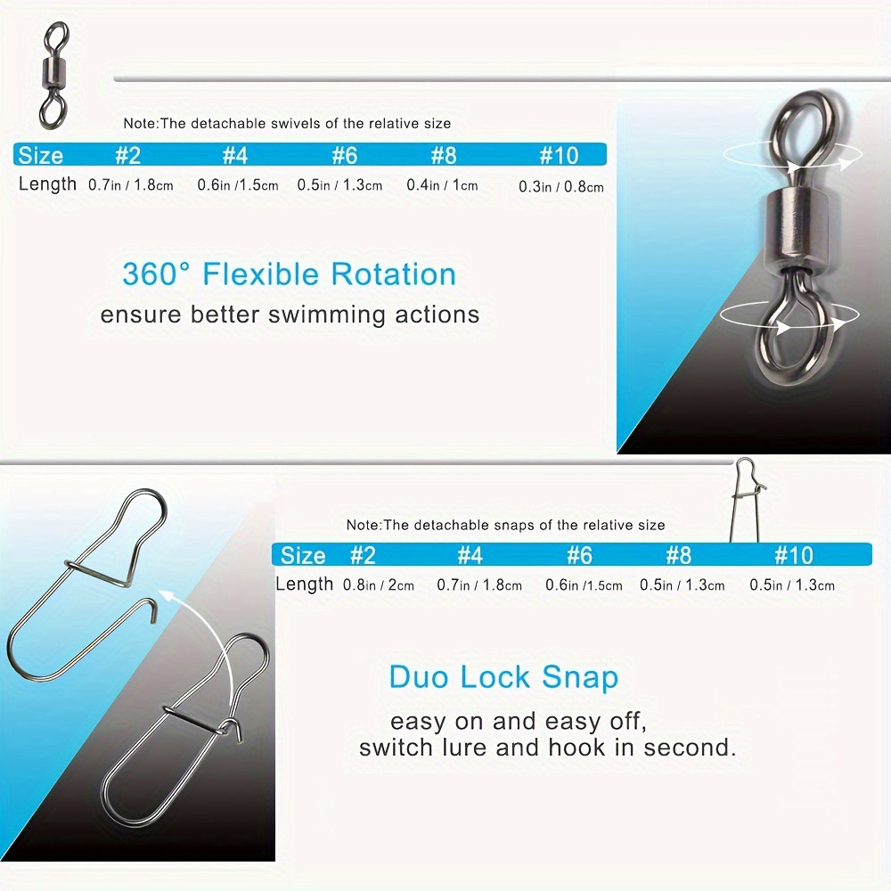 95/210 PCS Set Fishing Connect - огляд і ціна Fishing Equipment Hook