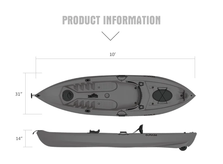 10ft 1 Person HDPE Plastic Boa - огляд і ціна Fishing Equipment Us