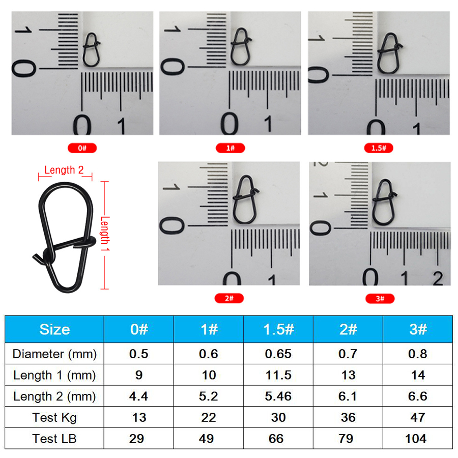 50Pcs Crankbait Snaps Stainles - огляд і ціна Fishing Equipment Hook