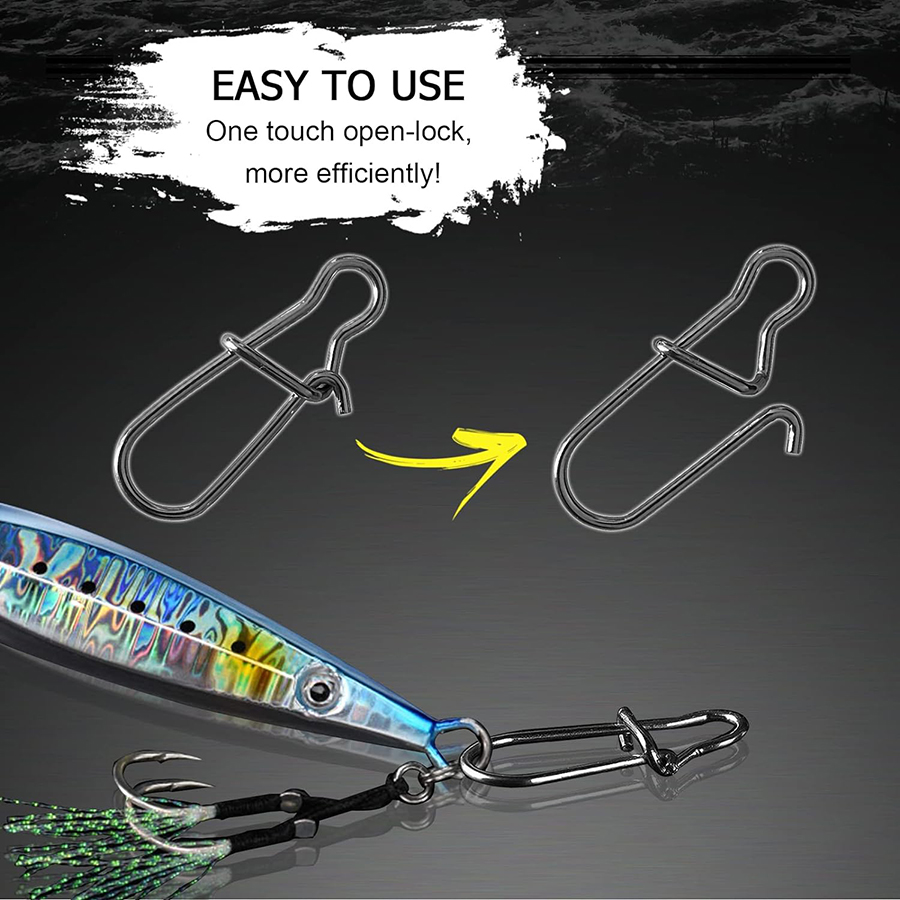 50Pcs Crankbait Snaps Stainles - огляд і ціна Fishing Equipment Hook