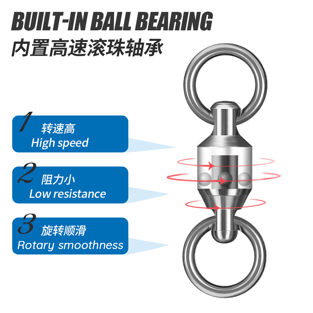 JIGGINGPRO Ball Bearing Swivel - огляд і ціна Fishing Equipment Hook