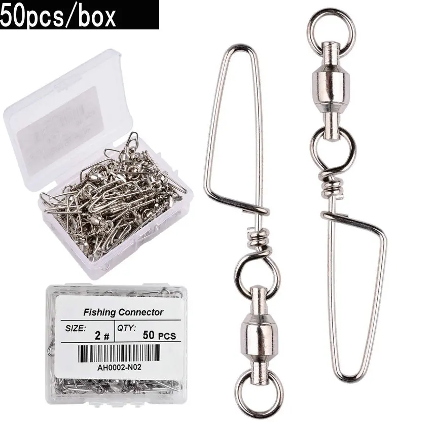 50pcs Fishing Ball Bearing Swi - огляд і ціна Fishing Equipment Hook