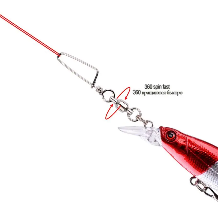 50pcs Fishing Ball Bearing Swi - огляд і ціна Fishing Equipment Hook